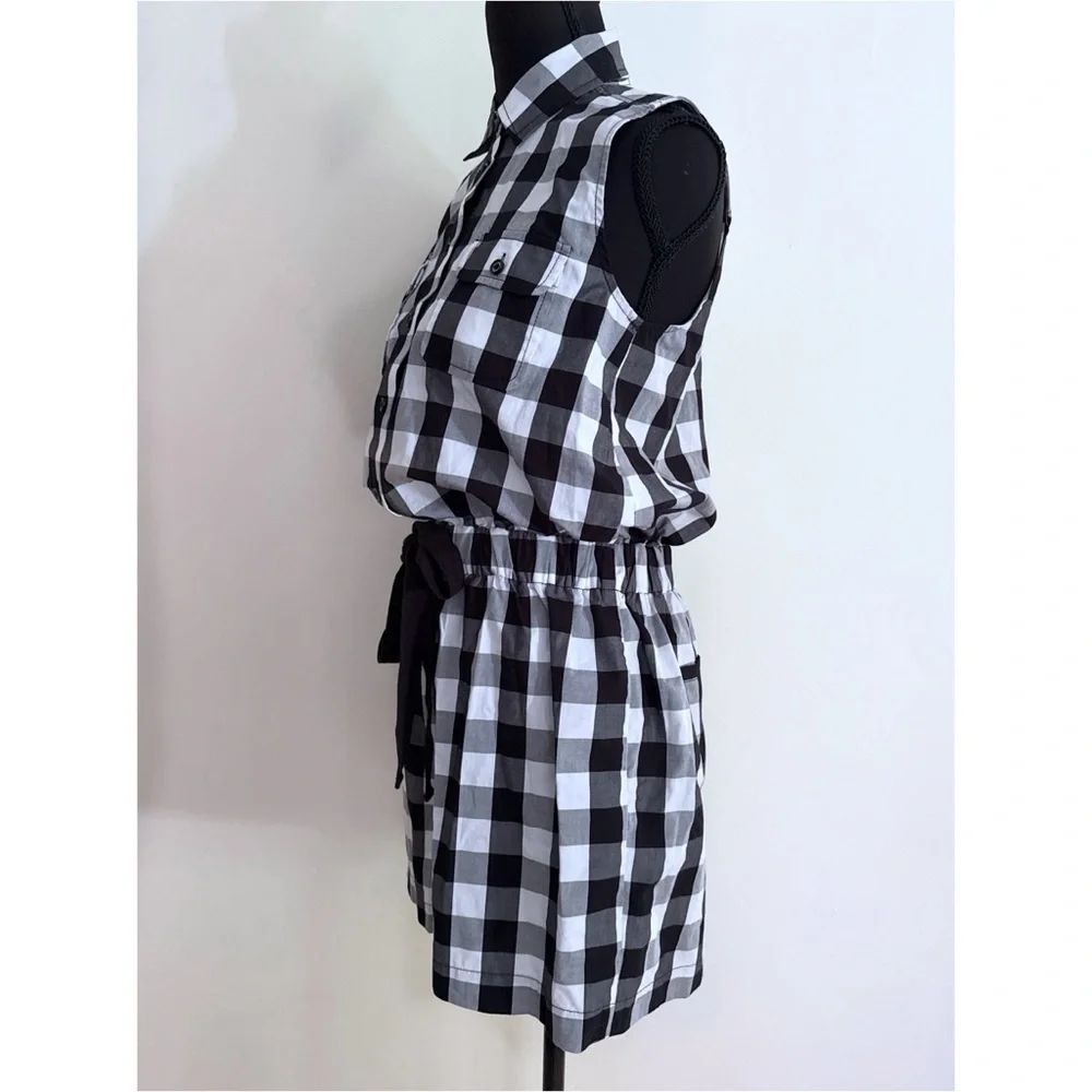 NWT Broome Street Kate Spafe Gingham Plaid Sleeveless Romper XS​​